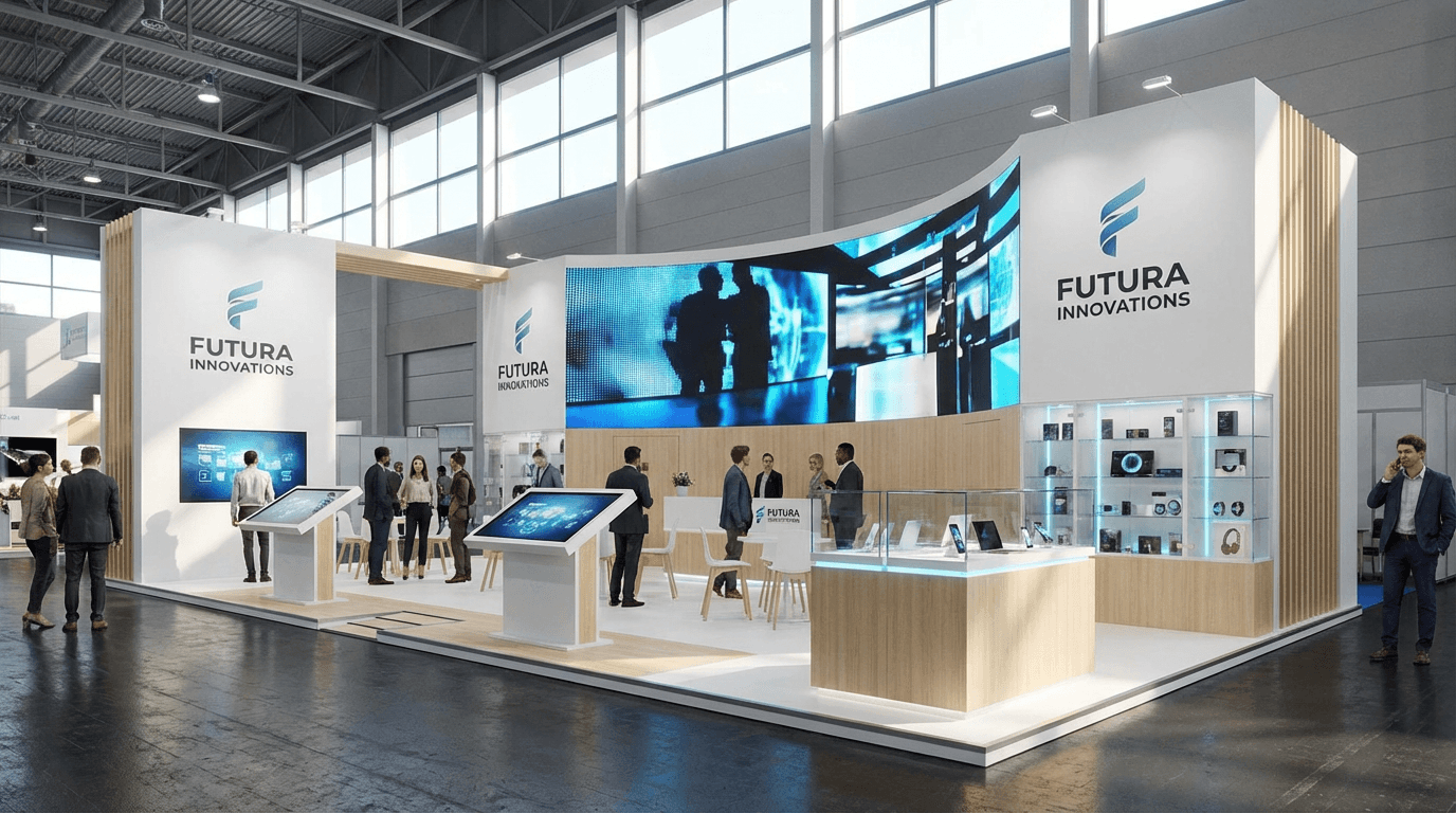 Guide : designer un stand d'exposition et le visualiser par IA